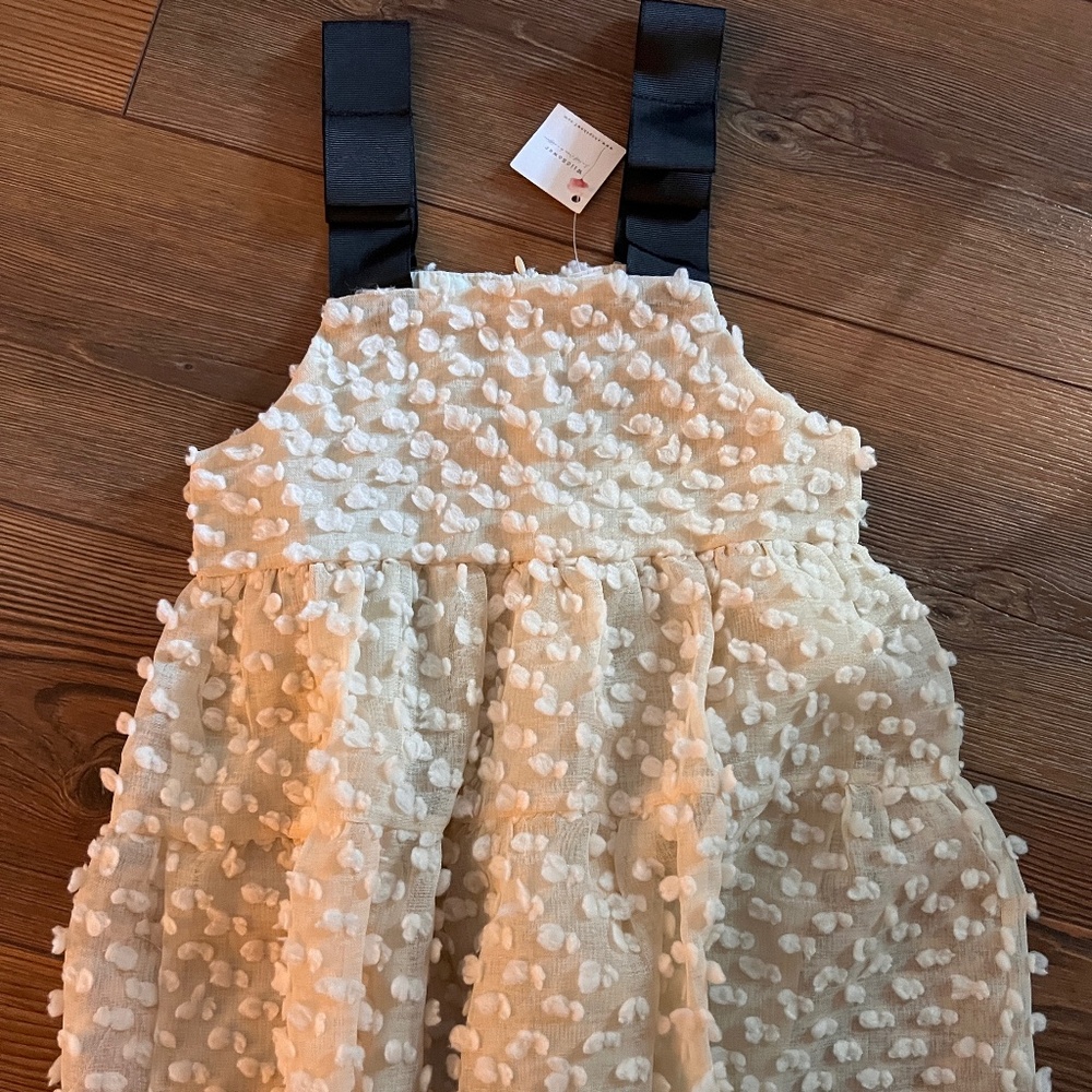 Cream Dot Dress